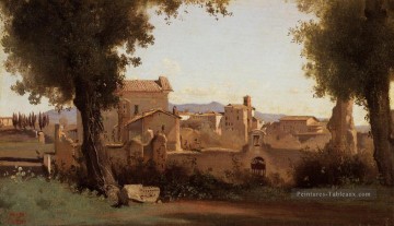  far - Rome Vue des Jardins de Farnèse Matin plein air romantisme Jean Baptiste Camille Corot